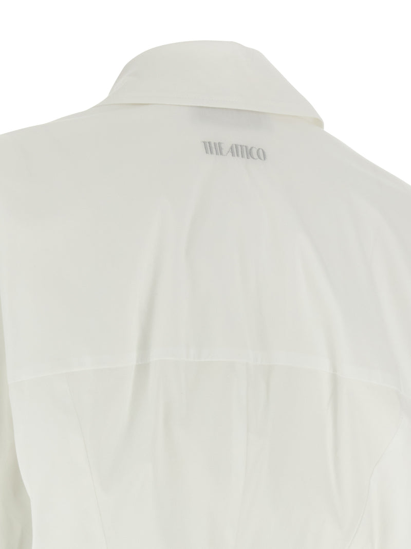 Robe courte en coton blanc The Attico