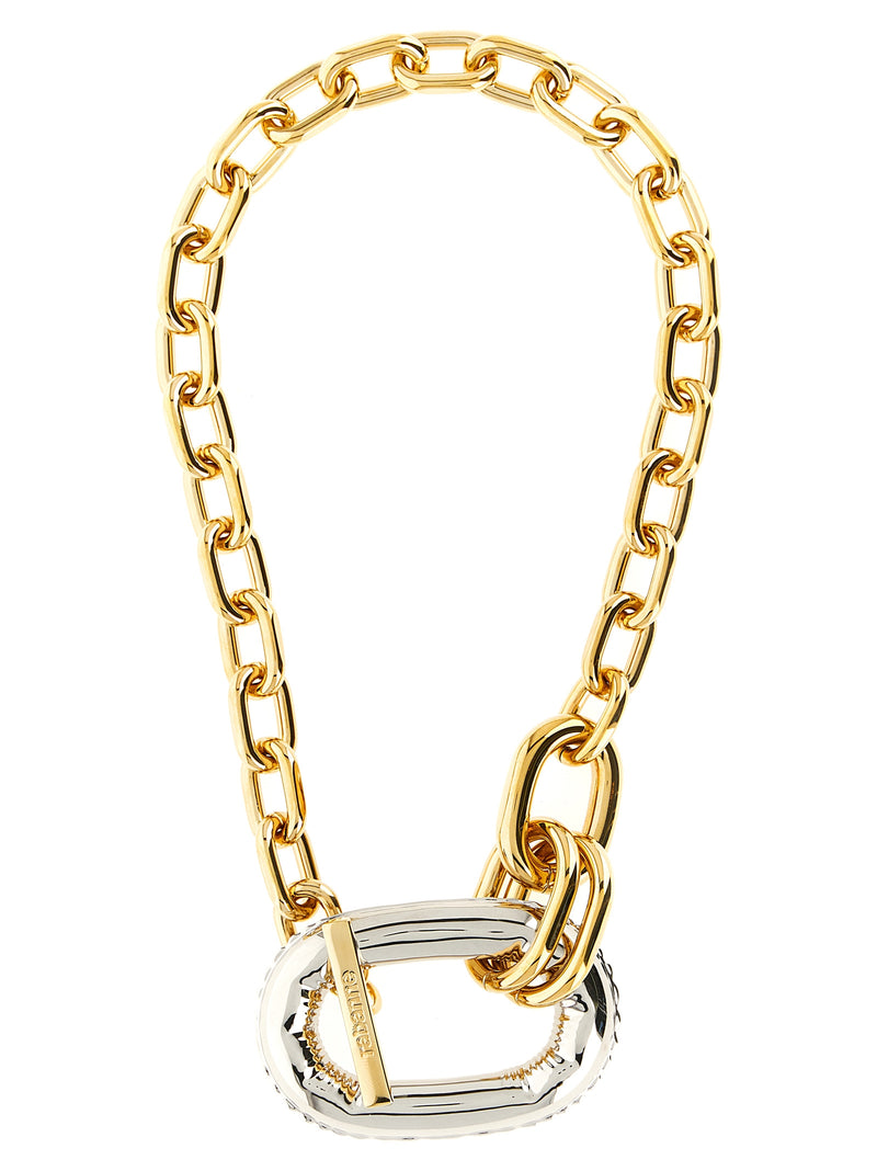 Collier Paco Rabanne en laiton multicolore