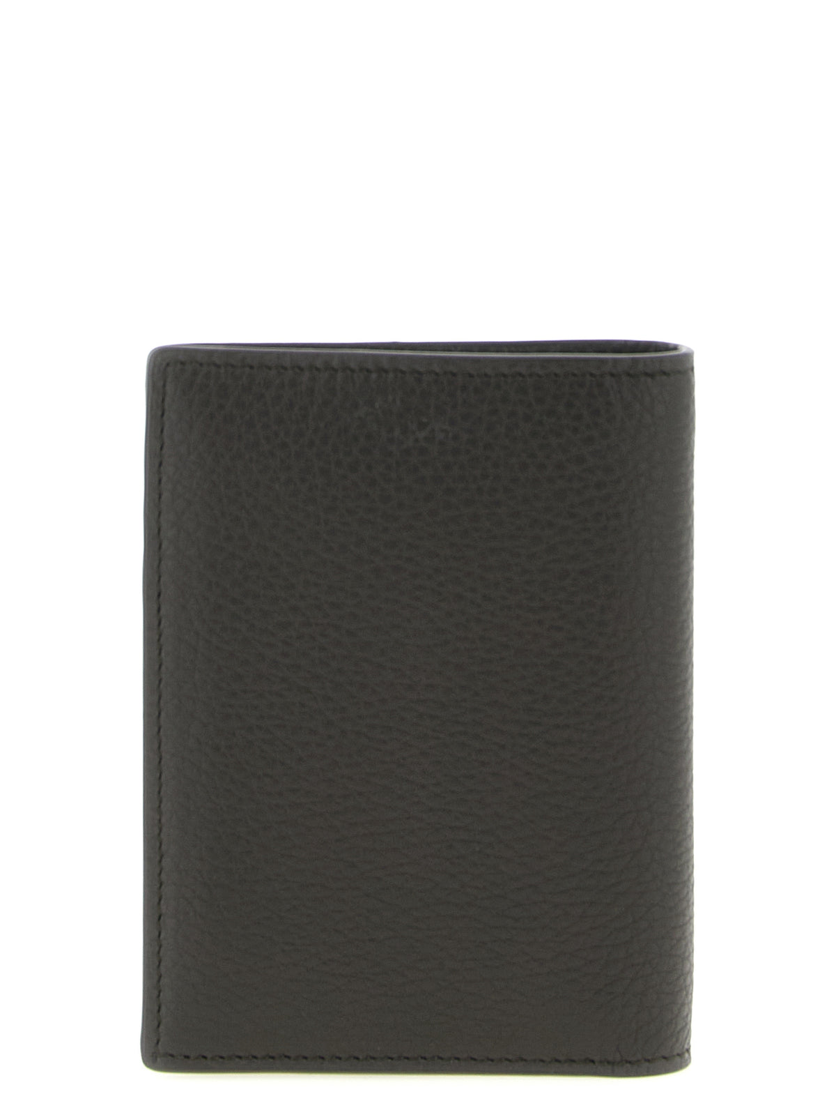 Saint Laurent Brown Calfskin Leather Wallet - Tiny Cassandre