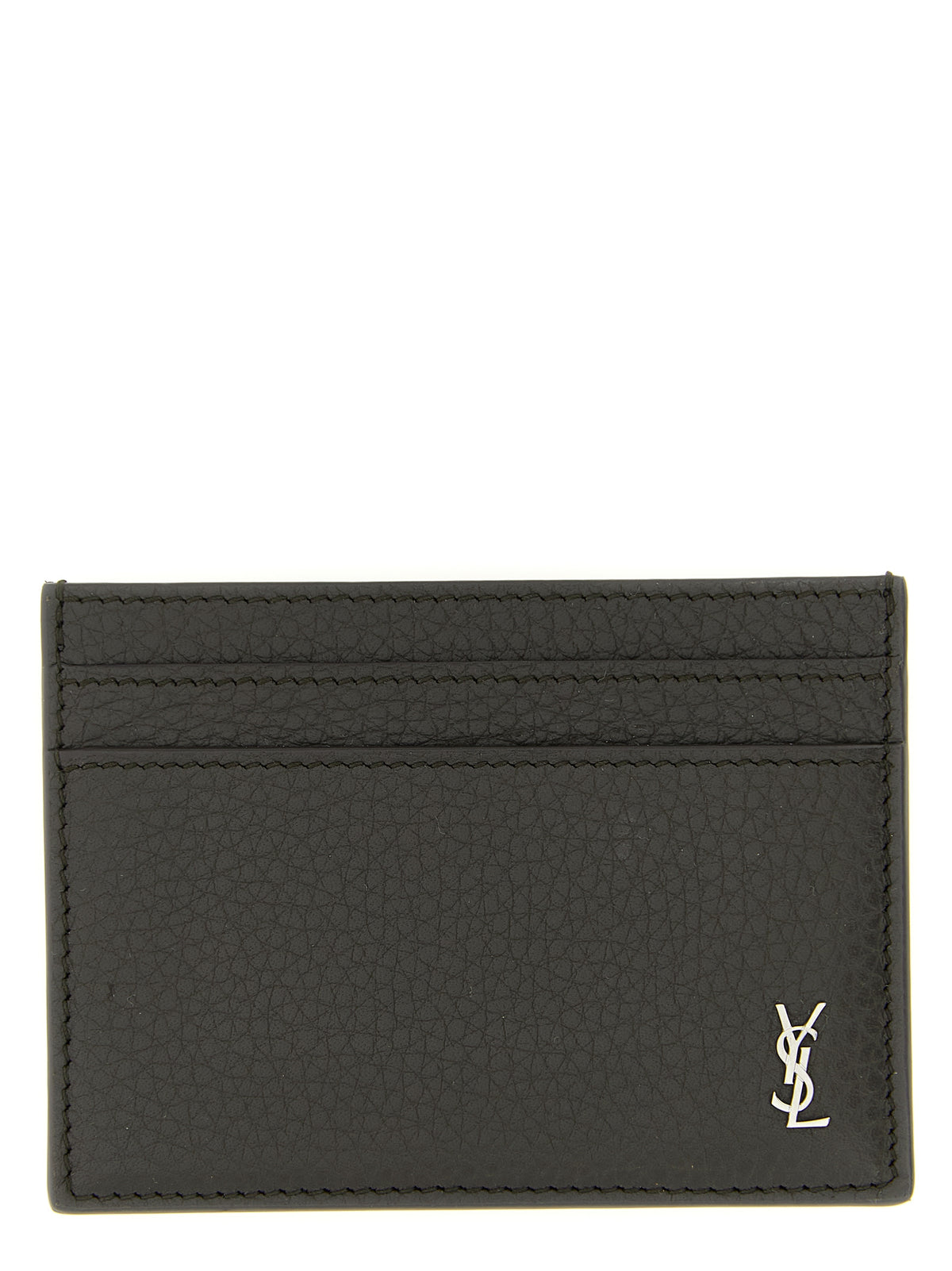Saint Laurent Brown Calfskin Cardholder - Luxury Accessory