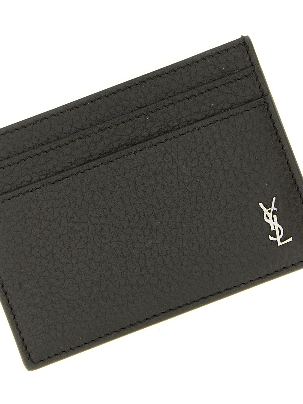 Saint Laurent Brown Calfskin Cardholder - Luxury Accessory