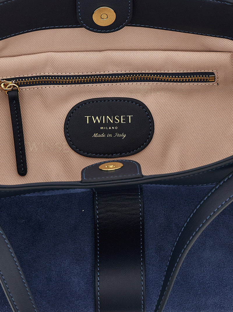 Sac à bandoulière Twinset bleu en polyéthylène