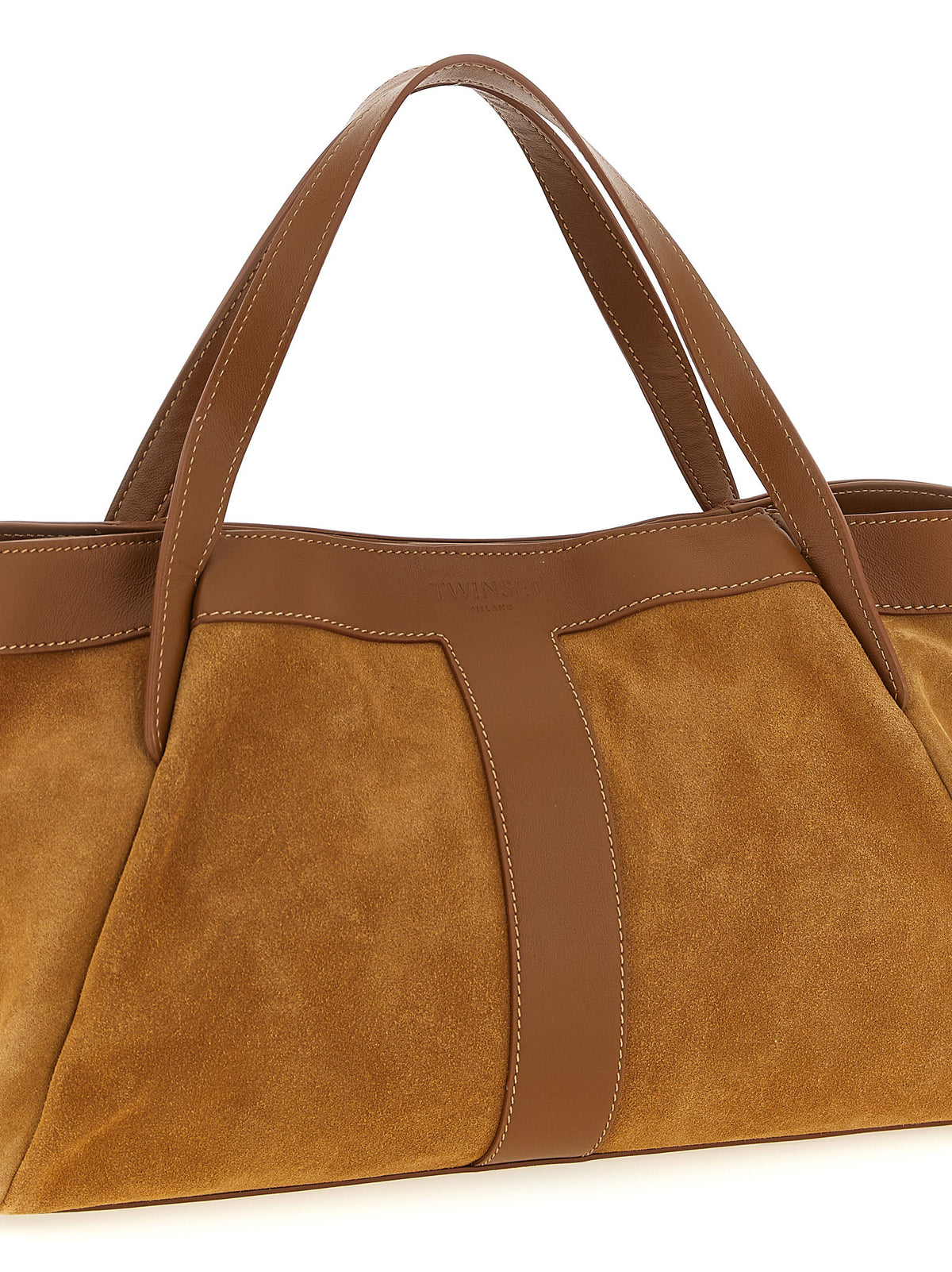 Sac porté épaule Twinset en polyéthylène marron