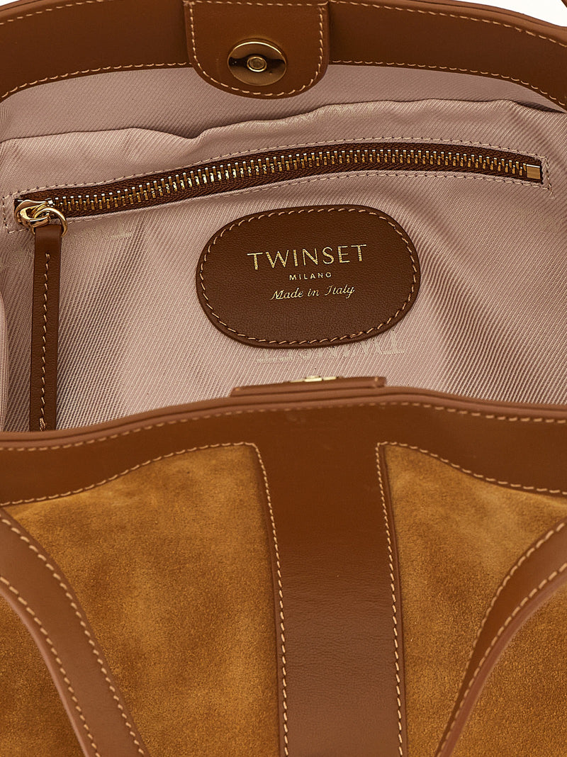 Sac porté épaule Twinset en polyéthylène marron