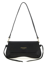 Sac bandoulière Twinset en cuir noir