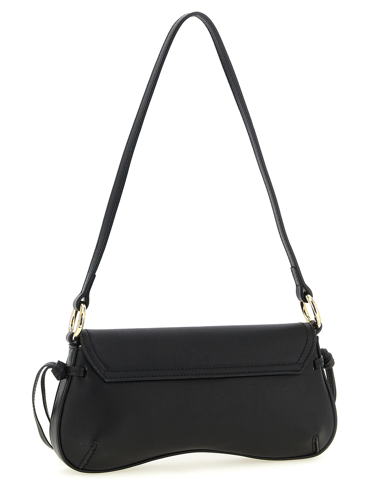 Sac bandoulière Twinset en cuir noir