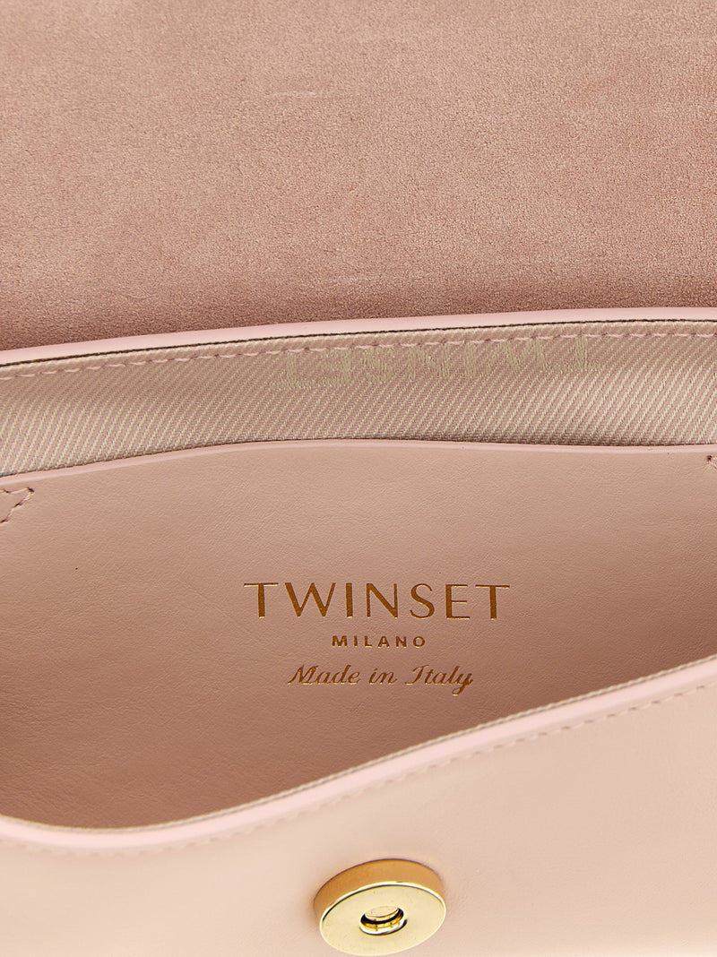 Sac bandoulière Twinset en cuir multicolore