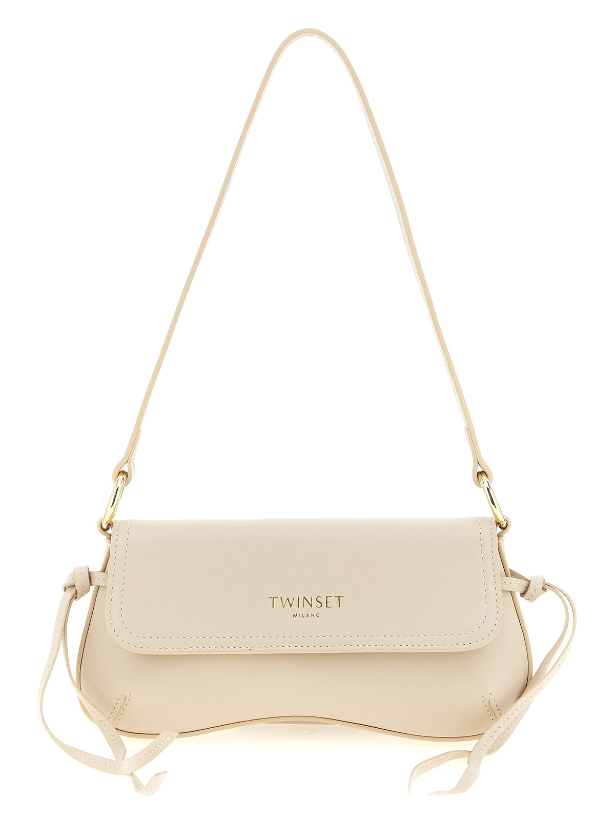 Sac bandoulière Twinset en cuir blanc