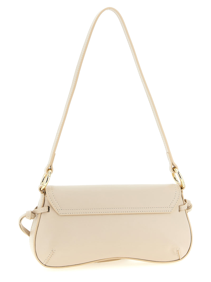 Sac bandoulière Twinset en cuir blanc