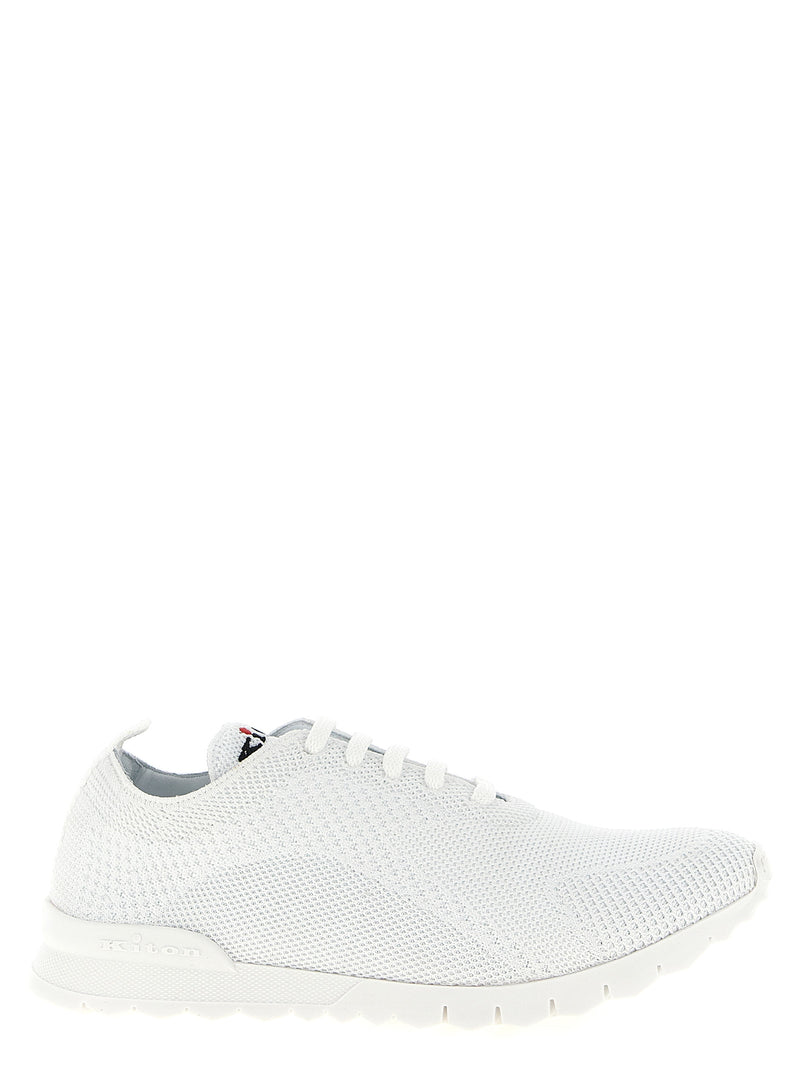 Baskets Athlétiques Kiton en Coton Blanc
