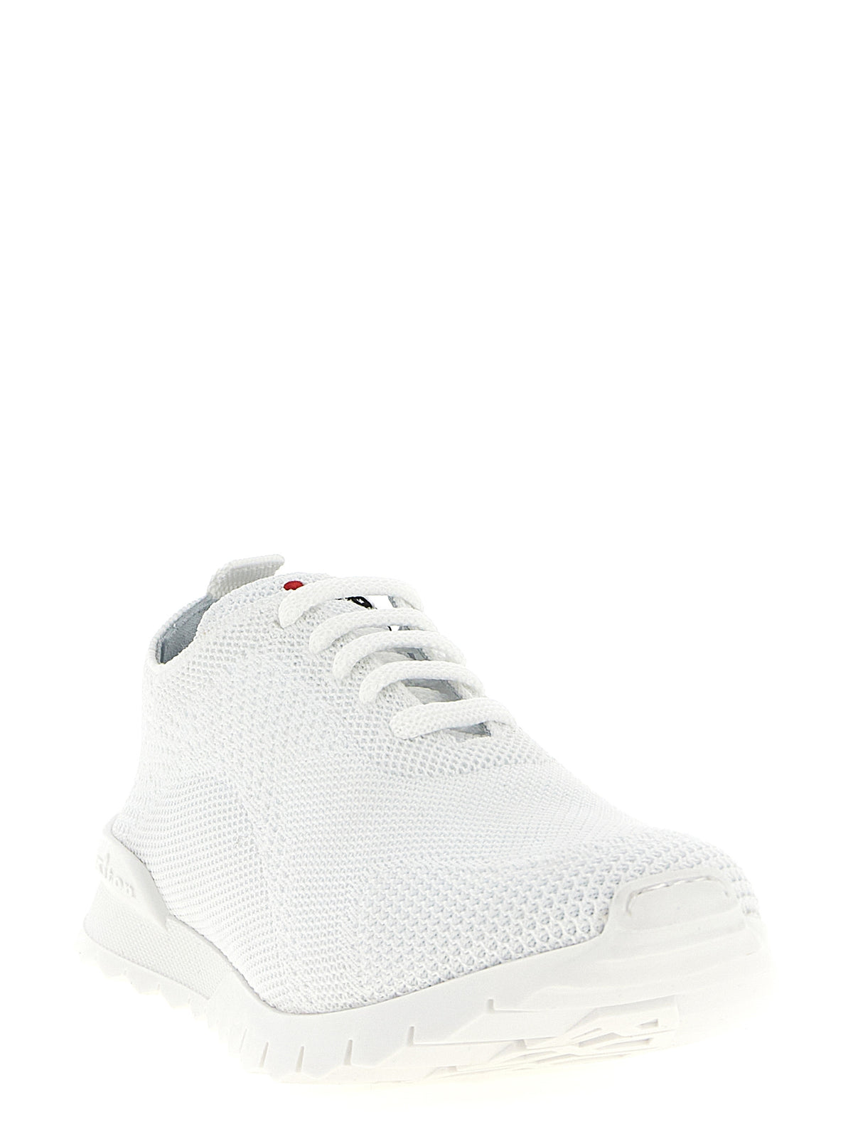 Kiton White Cotton Athletic Sneakers