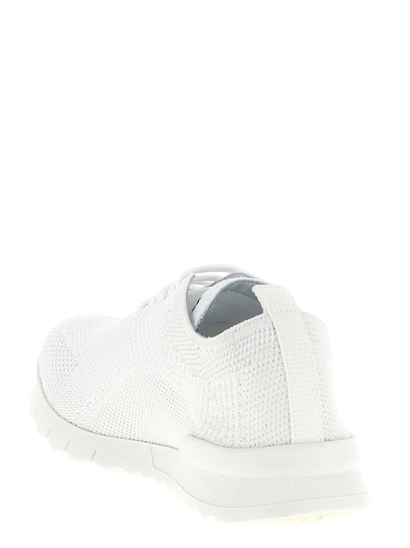 Baskets Athlétiques Kiton en Coton Blanc