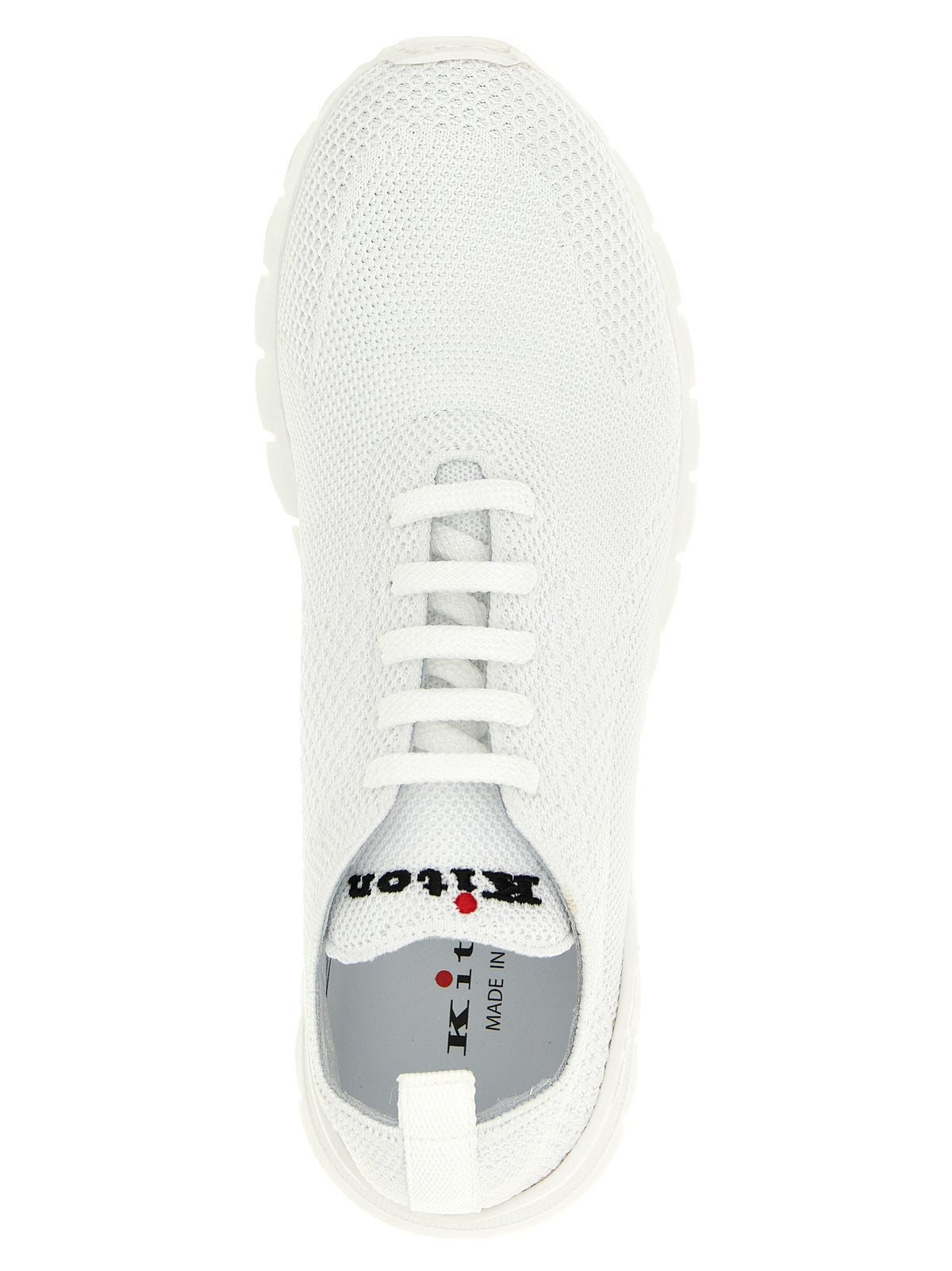 Kiton White Cotton Athletic Sneakers
