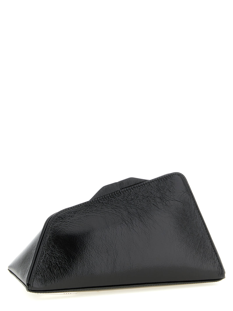 La pochette The Attico en veau noir