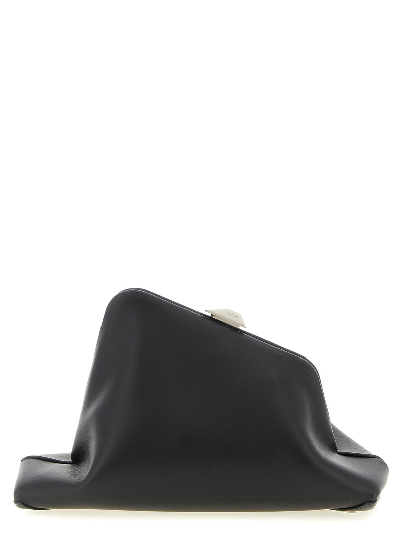 The Attico Black Calfskin 'Day Off Small' Clutch Bag