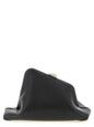 The Attico Black Calfskin Clutch Bag