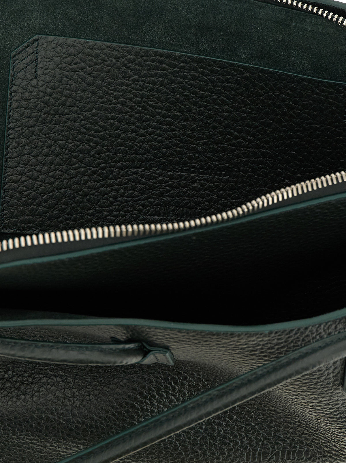 The Attico Bicolor Calfskin Shoulder Bag - La Passeggiata Medium