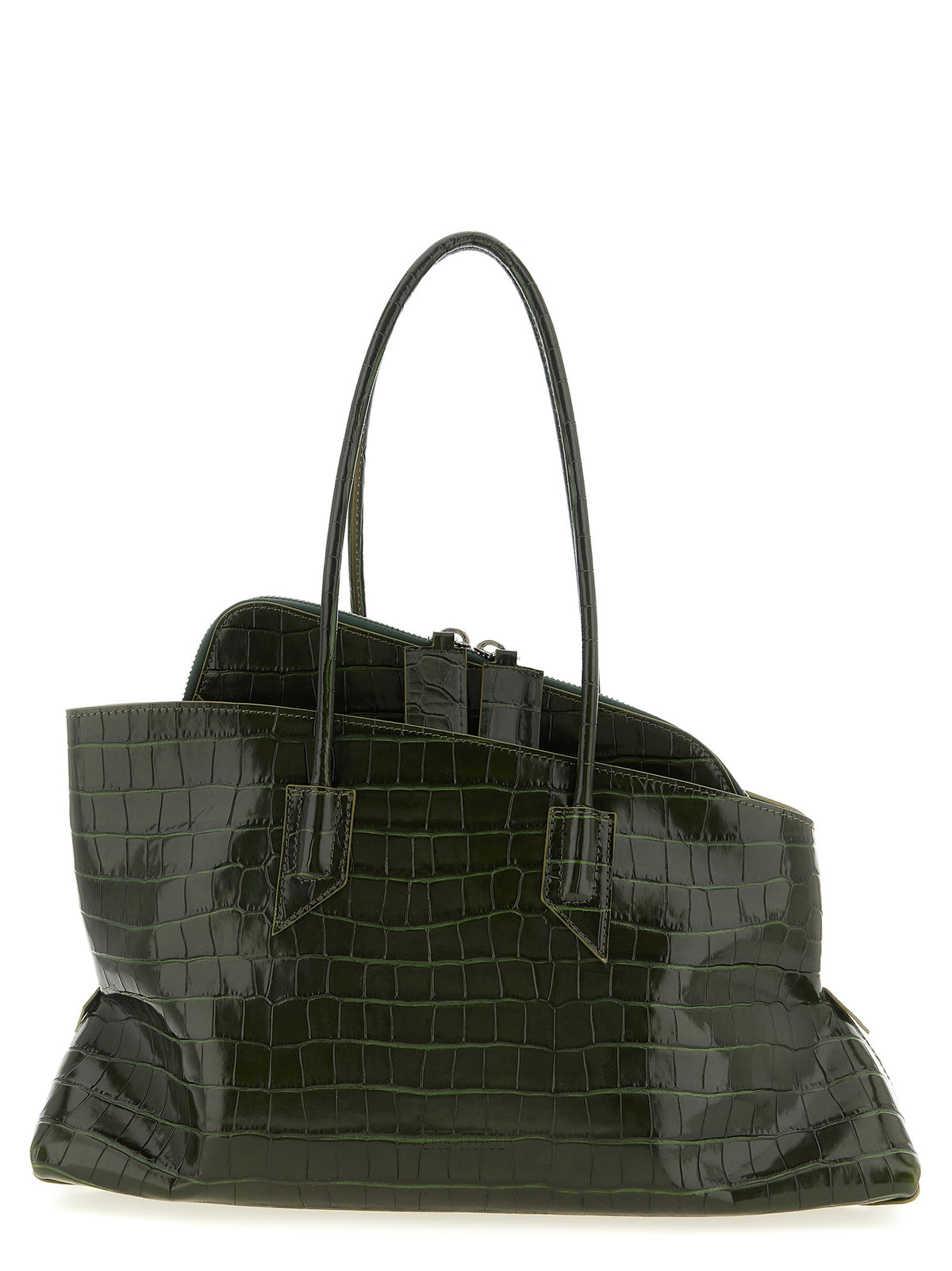 The Attico Bicolor Calfskin Shoulder Bag - La Passeggiata Medium