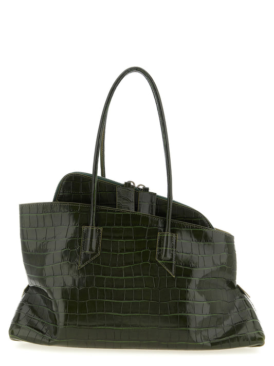 The Attico Bicolor Calfskin Shoulder Bag - La Passeggiata Medium