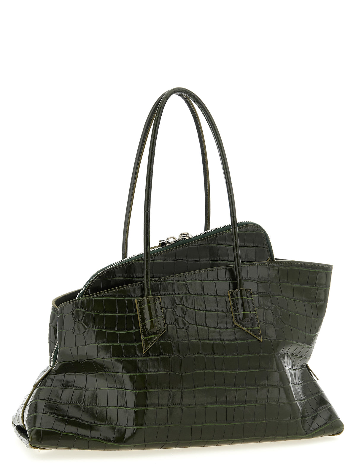 The Attico Bicolor Calfskin Shoulder Bag - La Passeggiata Medium