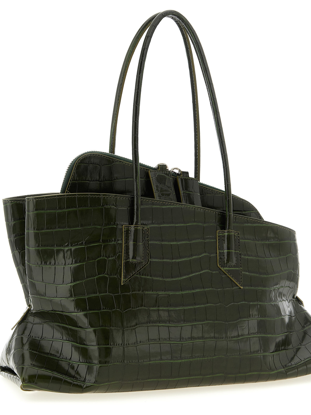 The Attico Bicolor Calfskin Shoulder Bag - La Passeggiata Medium