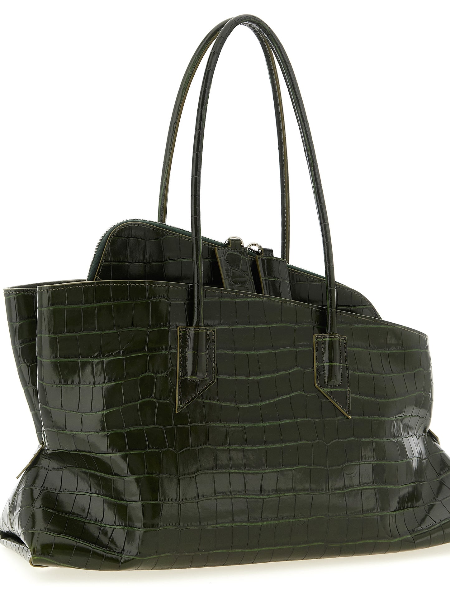 The Attico Bicolor Calfskin Shoulder Bag
