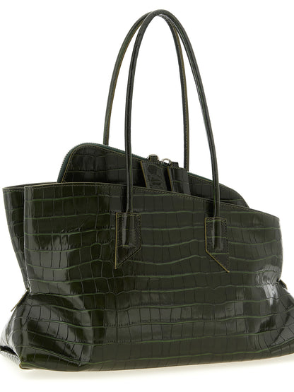 The Attico Bicolor Calfskin Shoulder Bag