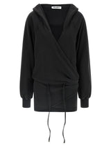Robe courte en coton noir The Attico