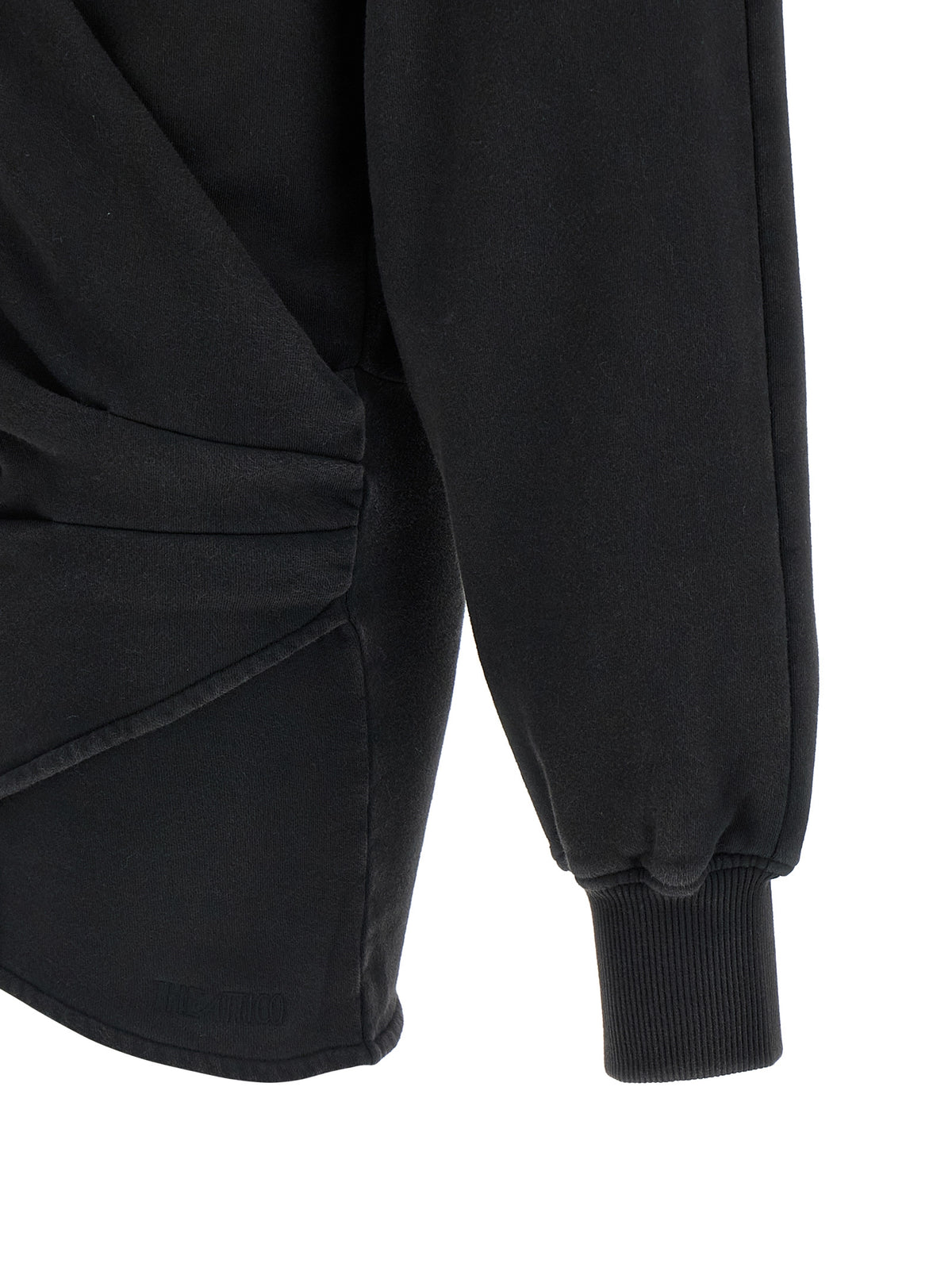 Robe courte en coton noir The Attico