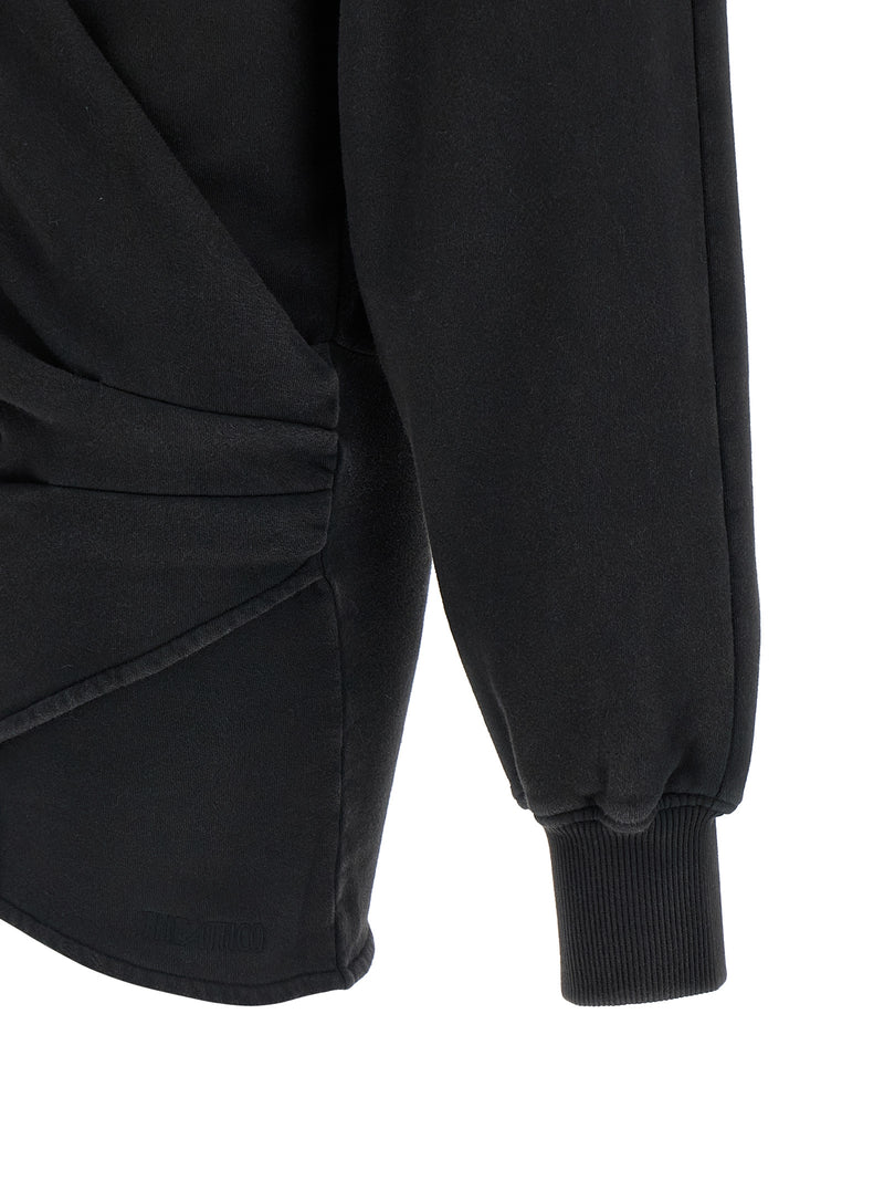 Robe courte en coton noir The Attico