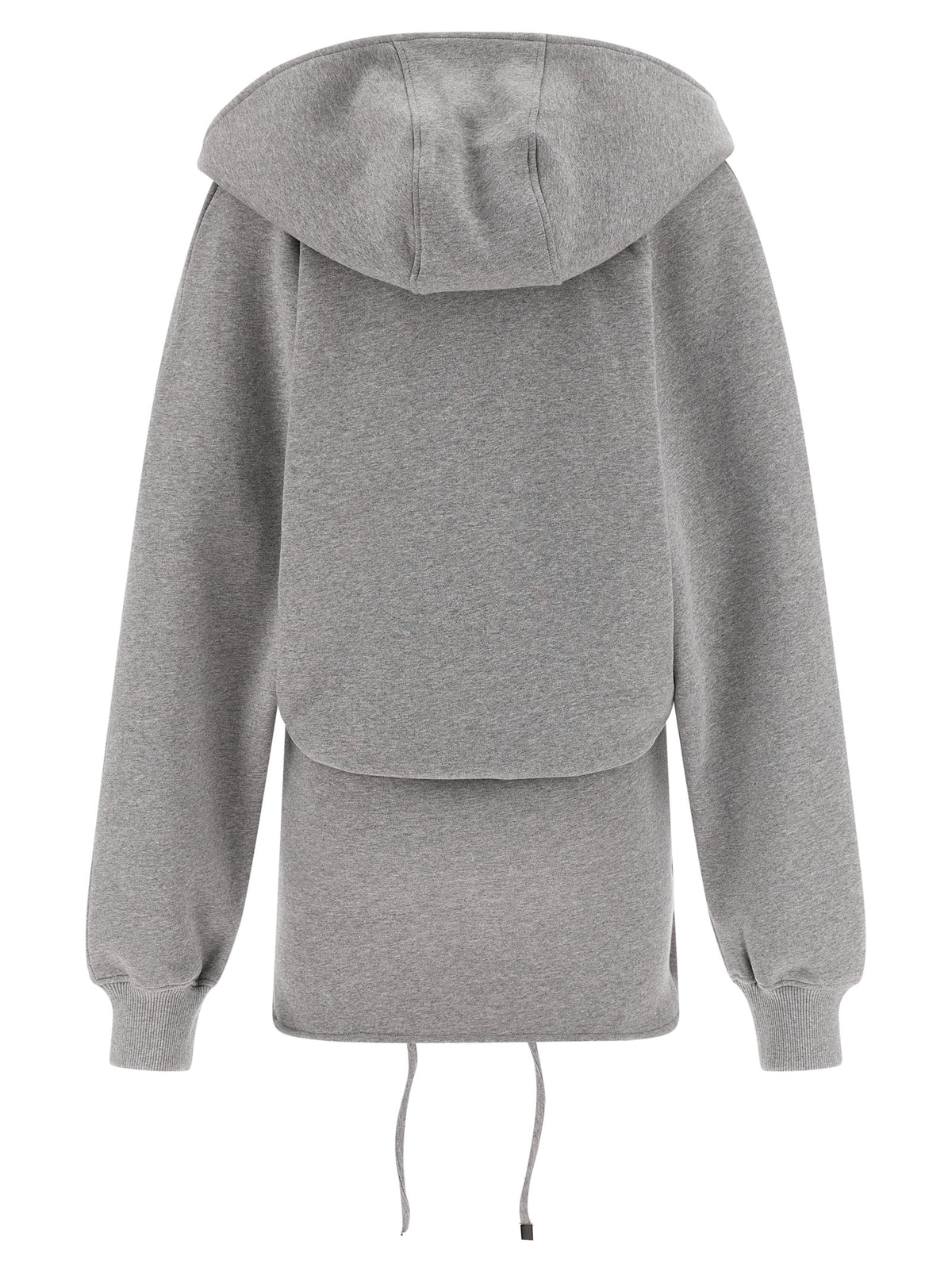 La robe courte Attico en coton gris