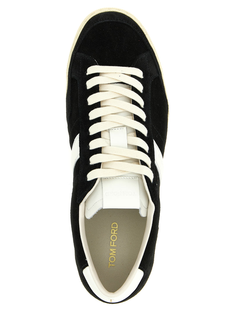 Tom Ford Bicolor Leather Low Top Sneakers