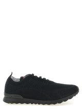 Baskets athlétiques Kiton noires en coton