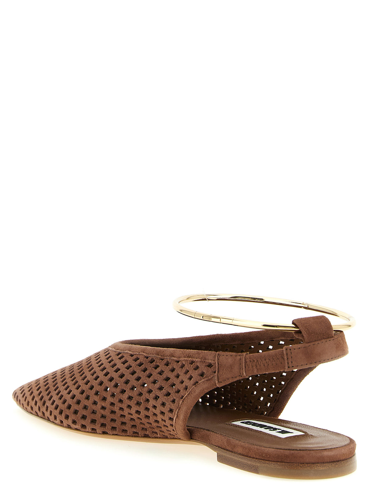 Jil Sander Brown Goatskin Ballet Flats for Women