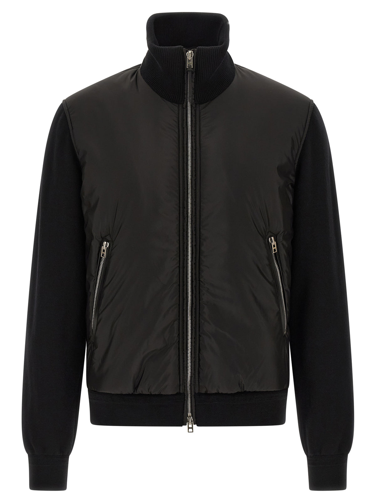 Bomber en laine noire Tom Ford