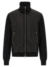 Bomber en laine noire Tom Ford