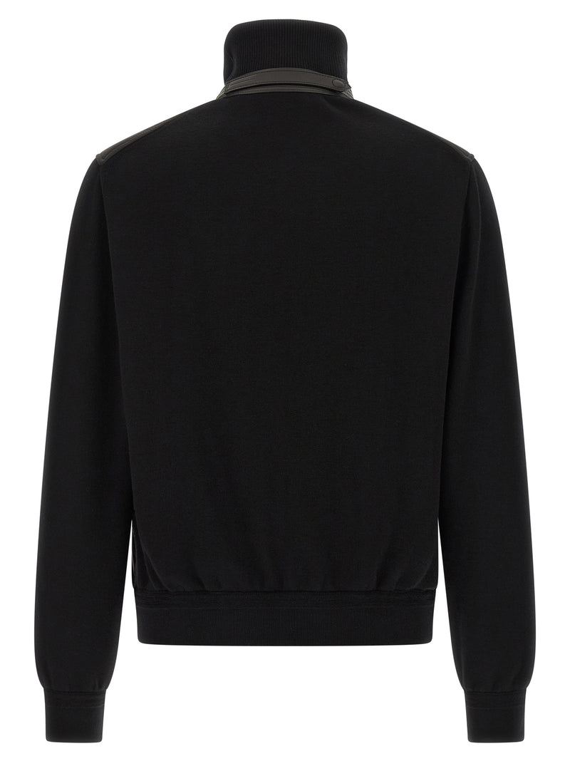 Bomber en laine noire Tom Ford