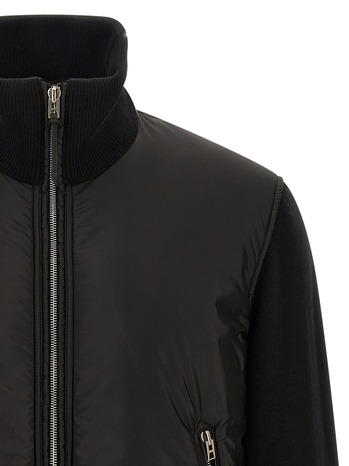 Bomber en laine noire Tom Ford