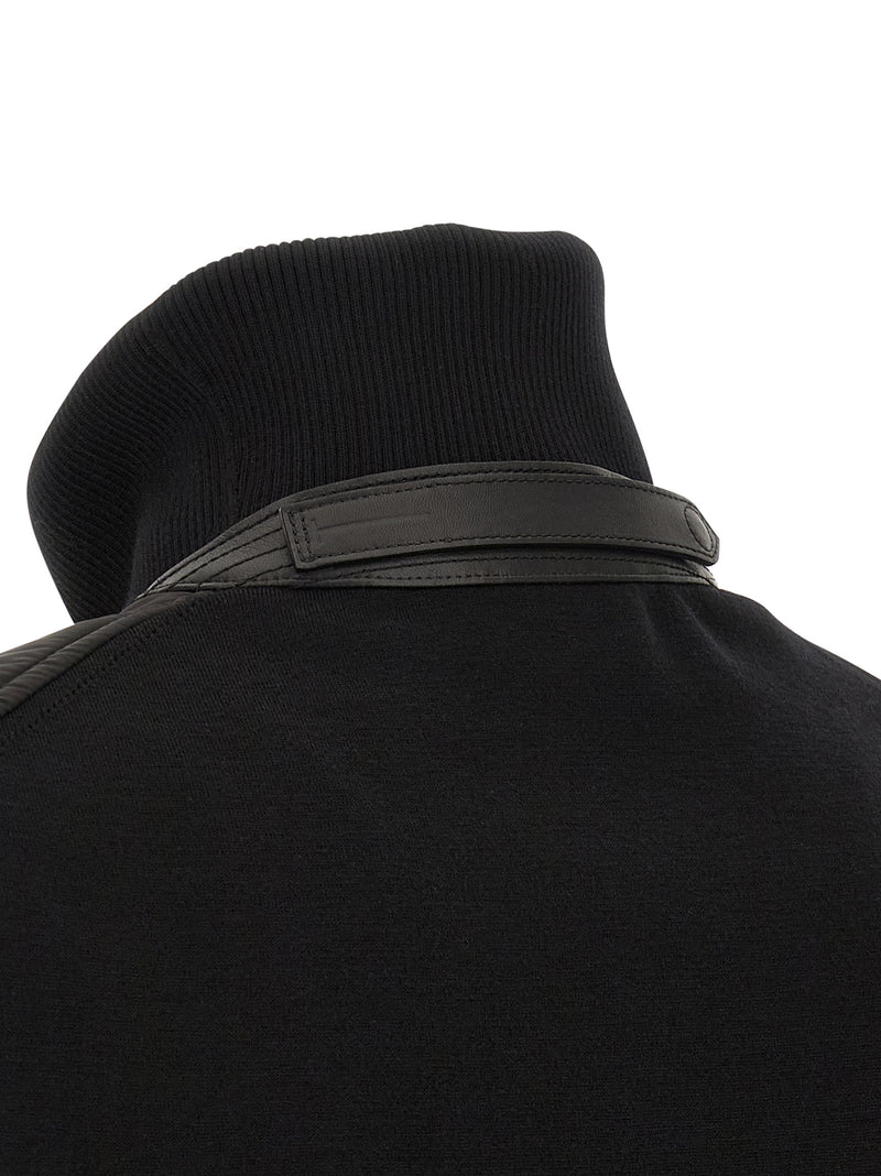 Bomber en laine noire Tom Ford