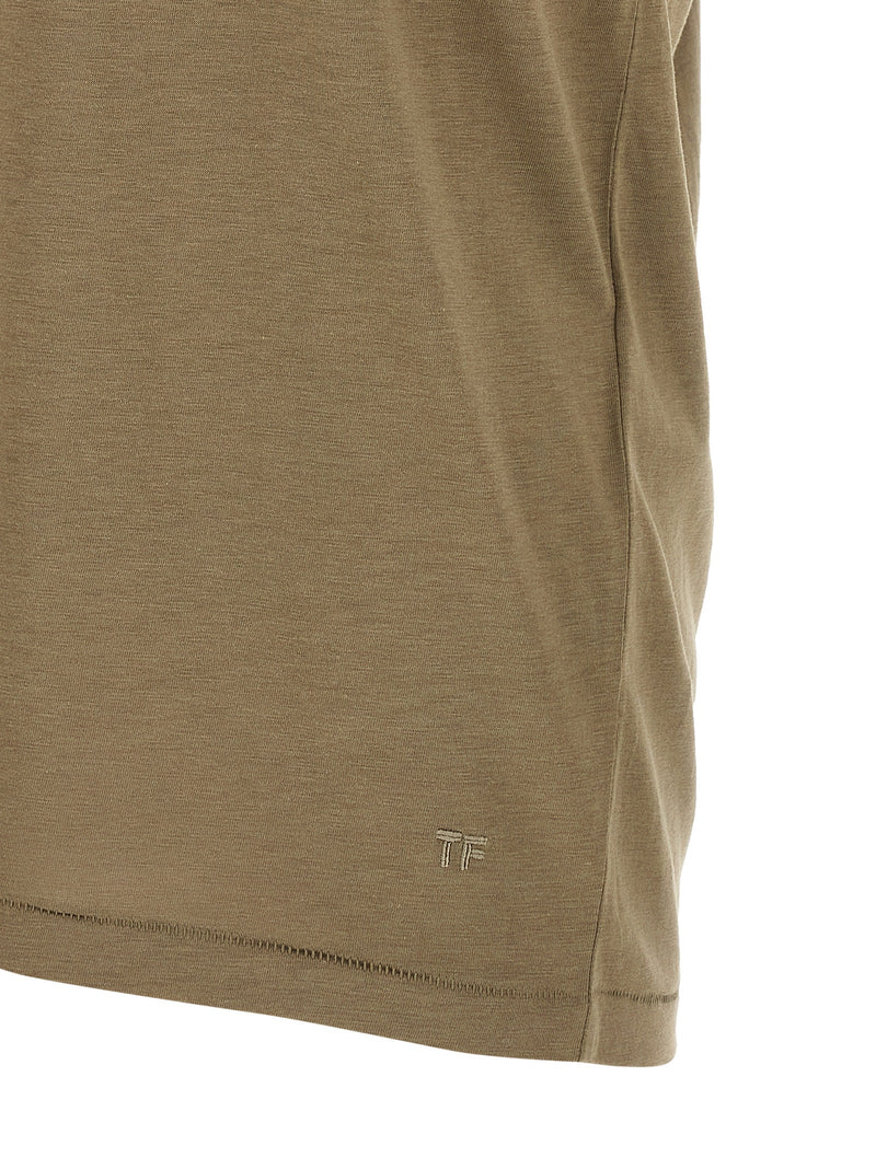 T-shirt bicolore en lyocell Tom Ford