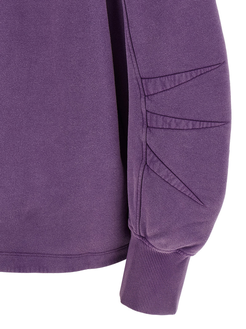 Sweat-shirt en coton violet Attico