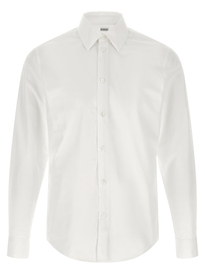 Burberry White Cotton Blouse