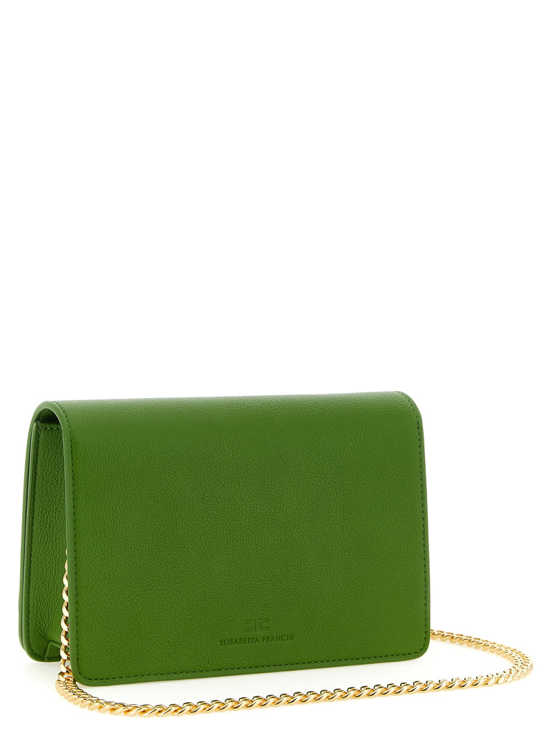 Sac bandoulière bicolore en polyester Elisabetta Franchi