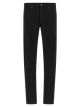 Jean droit en coton noir Tom Ford