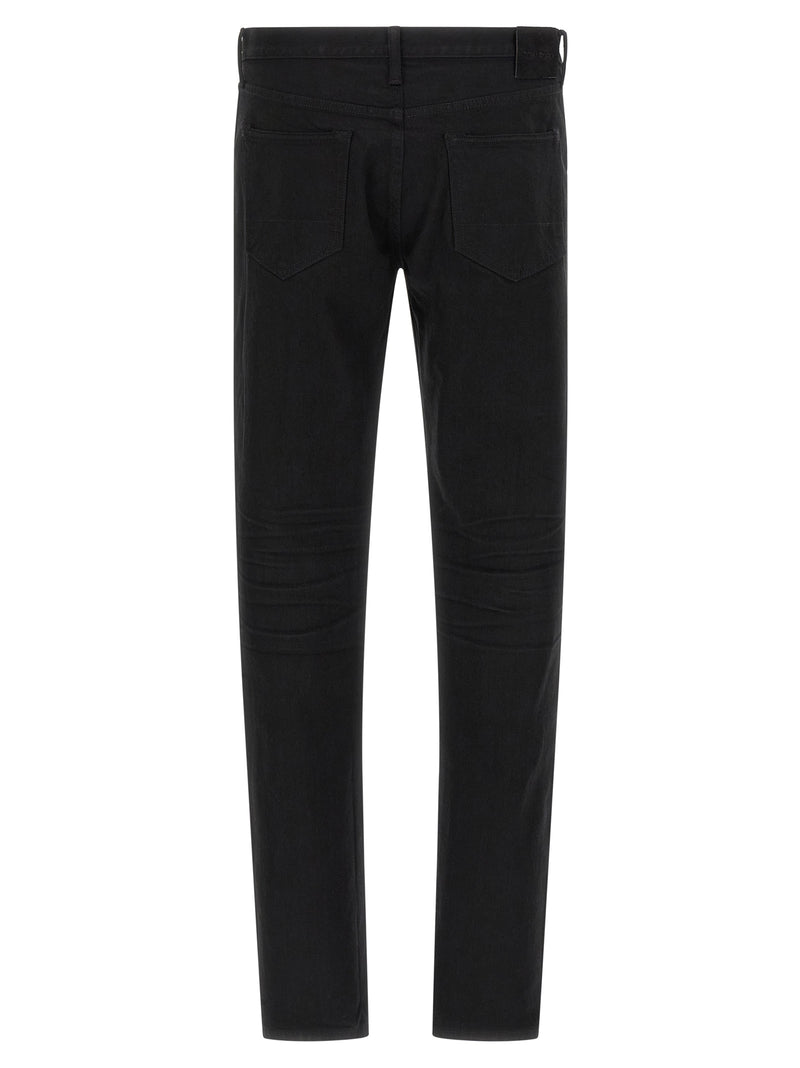 Jean droit en coton noir Tom Ford