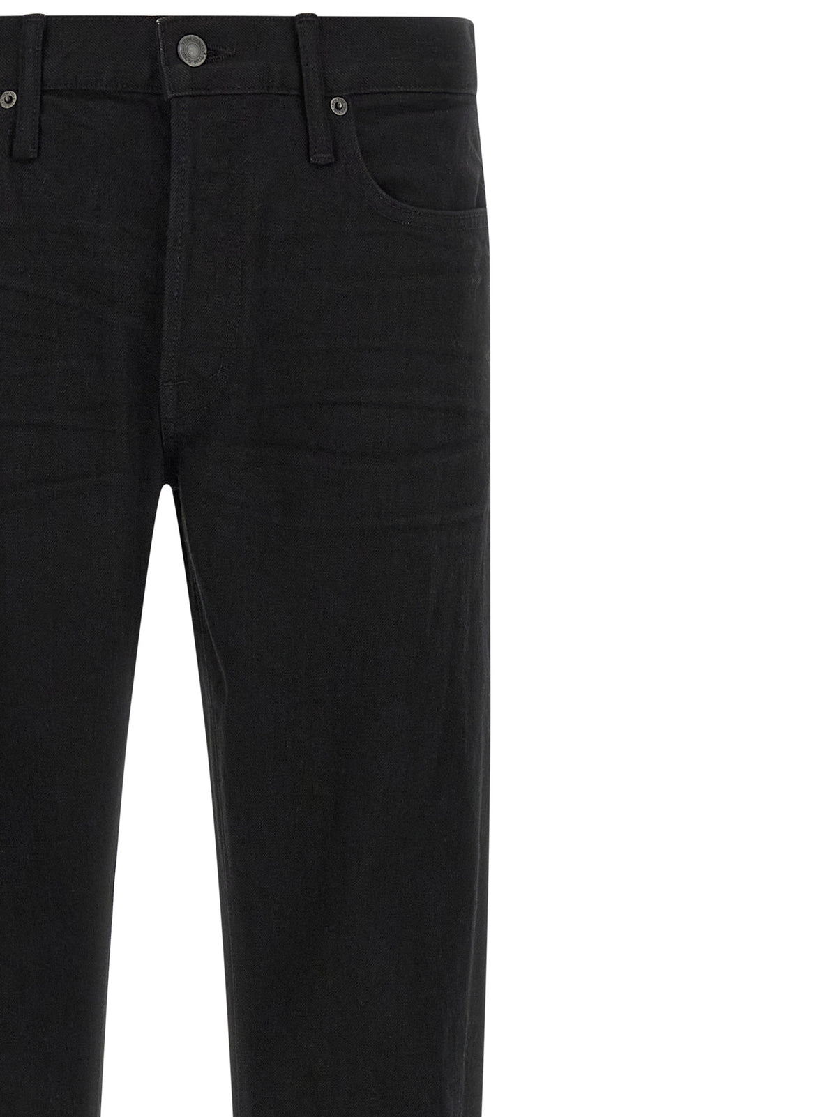 Jean droit en coton noir Tom Ford