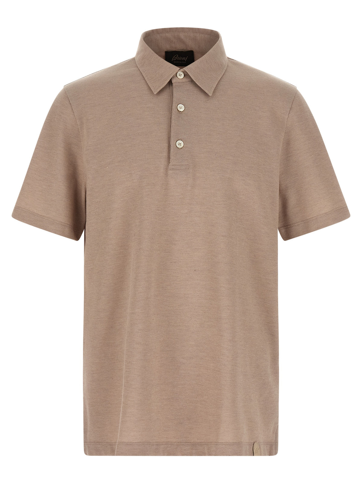 Polo Brioni beige en coton