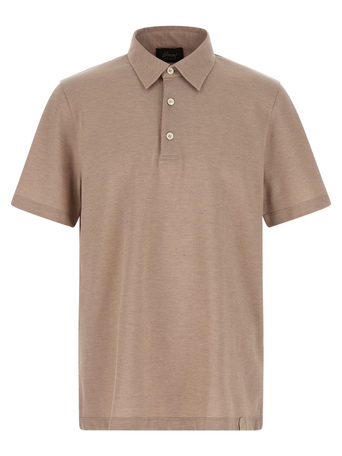 Polo Brioni beige en coton