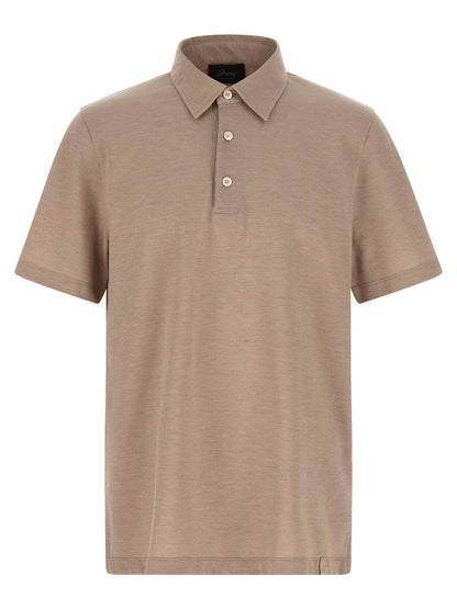 Polo Brioni beige en coton