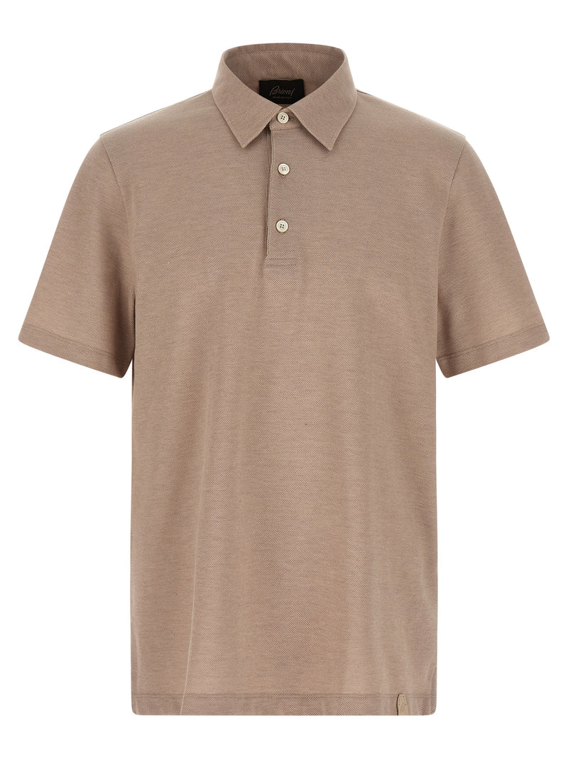 Polo Brioni beige en coton